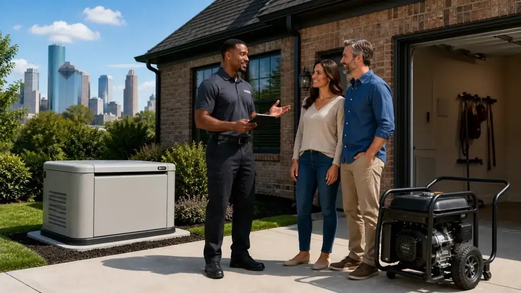 Deciding Between Standby and Portable Generators for Houston Homes